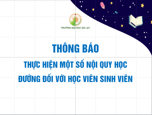 Thông báo thực hiện một số nội quy học đường đối với học viên EV888 tỷ lệ cược hấp dẫn